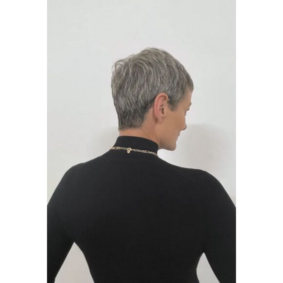 Black Zara Basic Knit Mock Neck Long Sleeve Pullover Sweater (NWT) - Picture 6 of 10